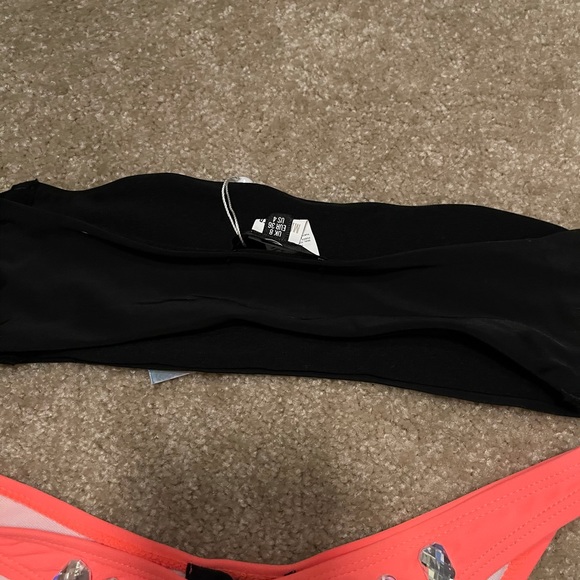 NWT MISSGUIDED 2 PIECES RHINESTONES SWIM SUIT S - Picture 5 of 6